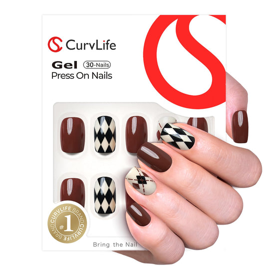 CurvLife close-up of soft gel texture highlighting glossy finish benefit: resistant shine