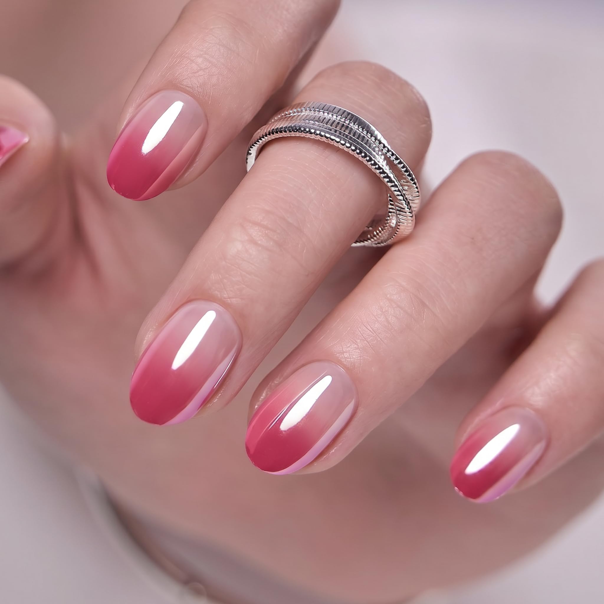 CurvLife Dew Blush worn on hands in lifestyle setting for natural elegant look