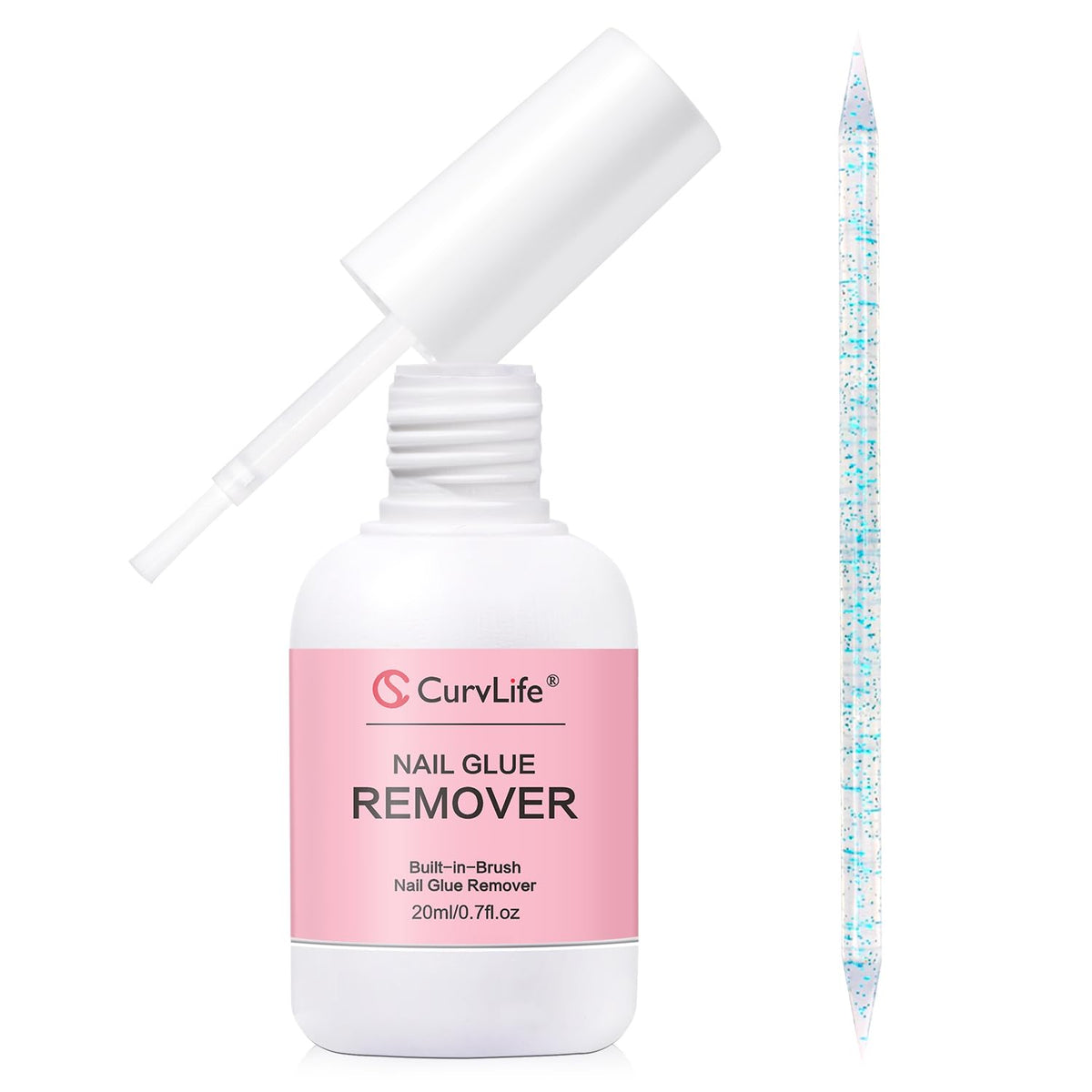 CurvLife front packaging 20ml showing bottle and label, fast precise removal