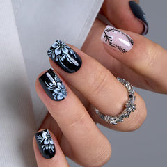Curvlife front packaging showing 30-piece set and floral design benefit long-lasting wear