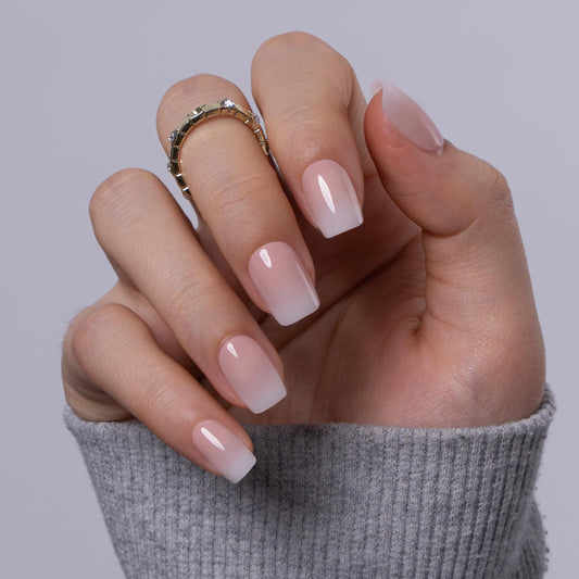 CurvLife front packaging showing First Crush Apricot nails and kit components for easy use