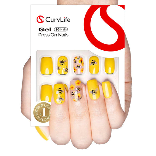 CurvLife front packaging showing the 30-piece full kit and salon-style finish