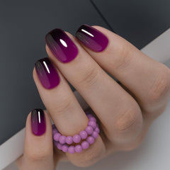 CurvLife front packaging showing grayish purple press-on nails and kit benefits