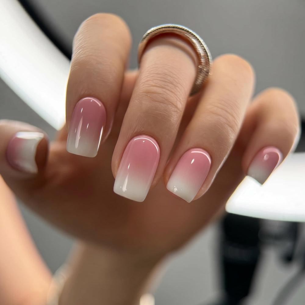 Curvlife front packaging showing ivory gradient nails and included kit for easy salon results