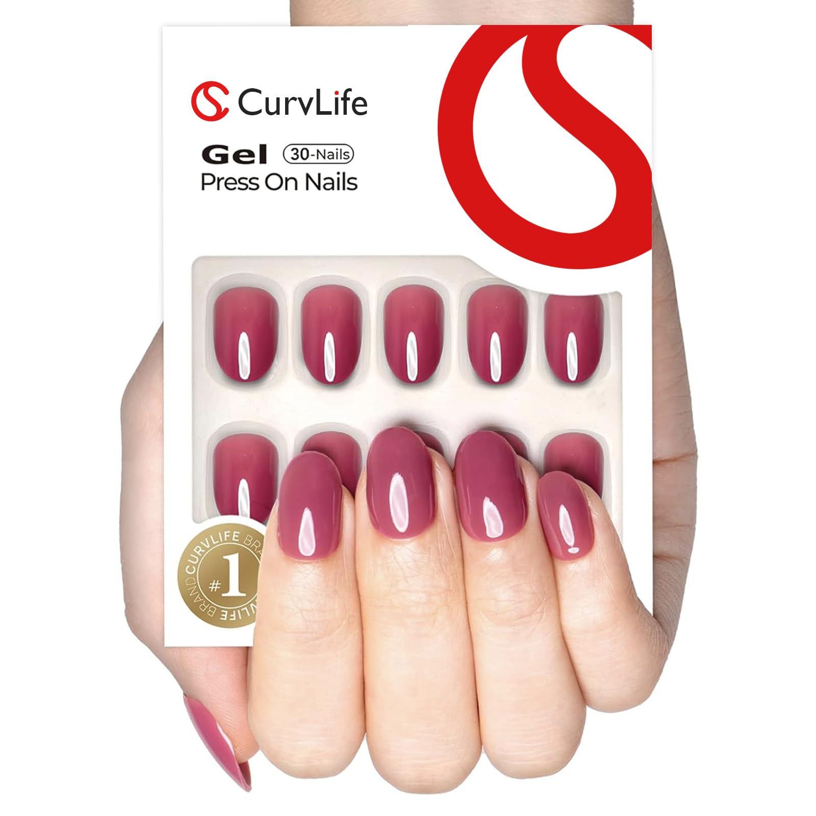 CurvLife front packaging showing red purple rose design and kit contents