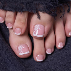 CurvLife front packaging showing glossy white French tips and included tools