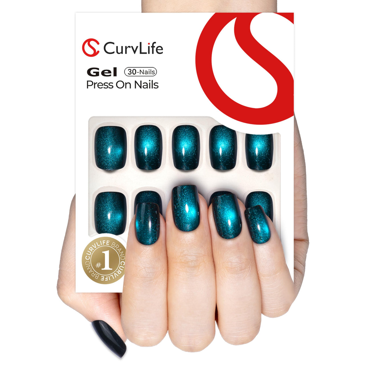 Curvlife front packaging showing set and glossy finish for easy storage