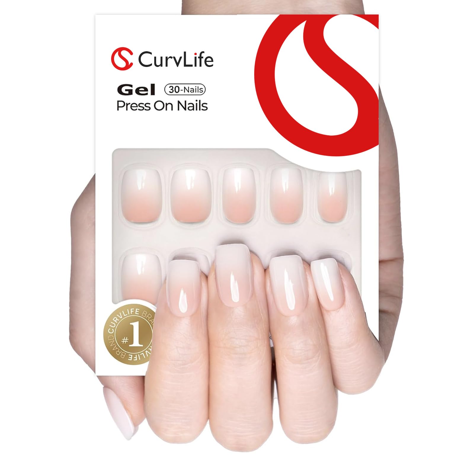 CurvLife front packaging showing full kit and immediate polish benefit
