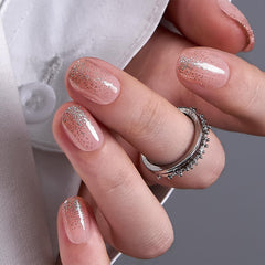 CurvLife front packaging showing Golden Mist nails and kit contents for convenient at-home manicure