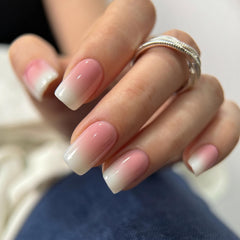 Curvlife nails in use during application with glue and tabs for fast, secure styling