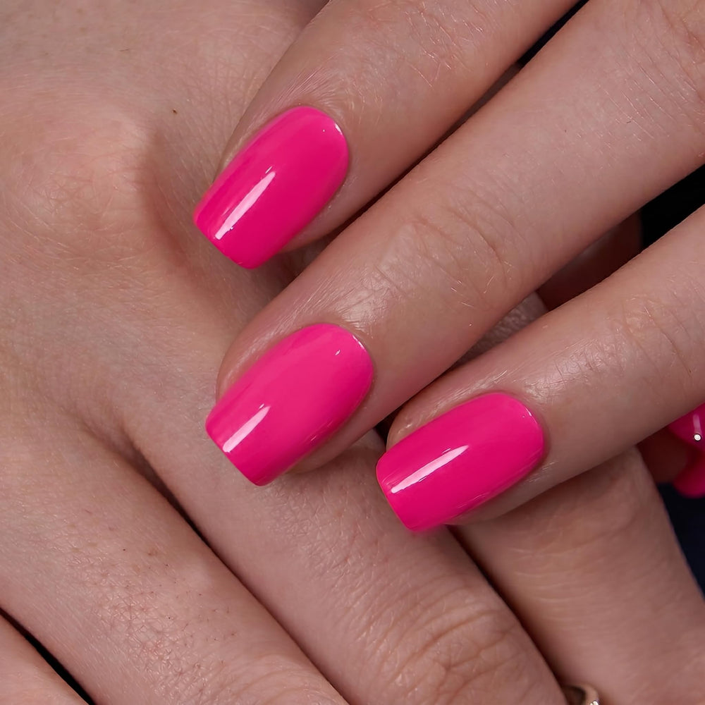 CurvLife nails in use while typing, showing durable everyday wear
