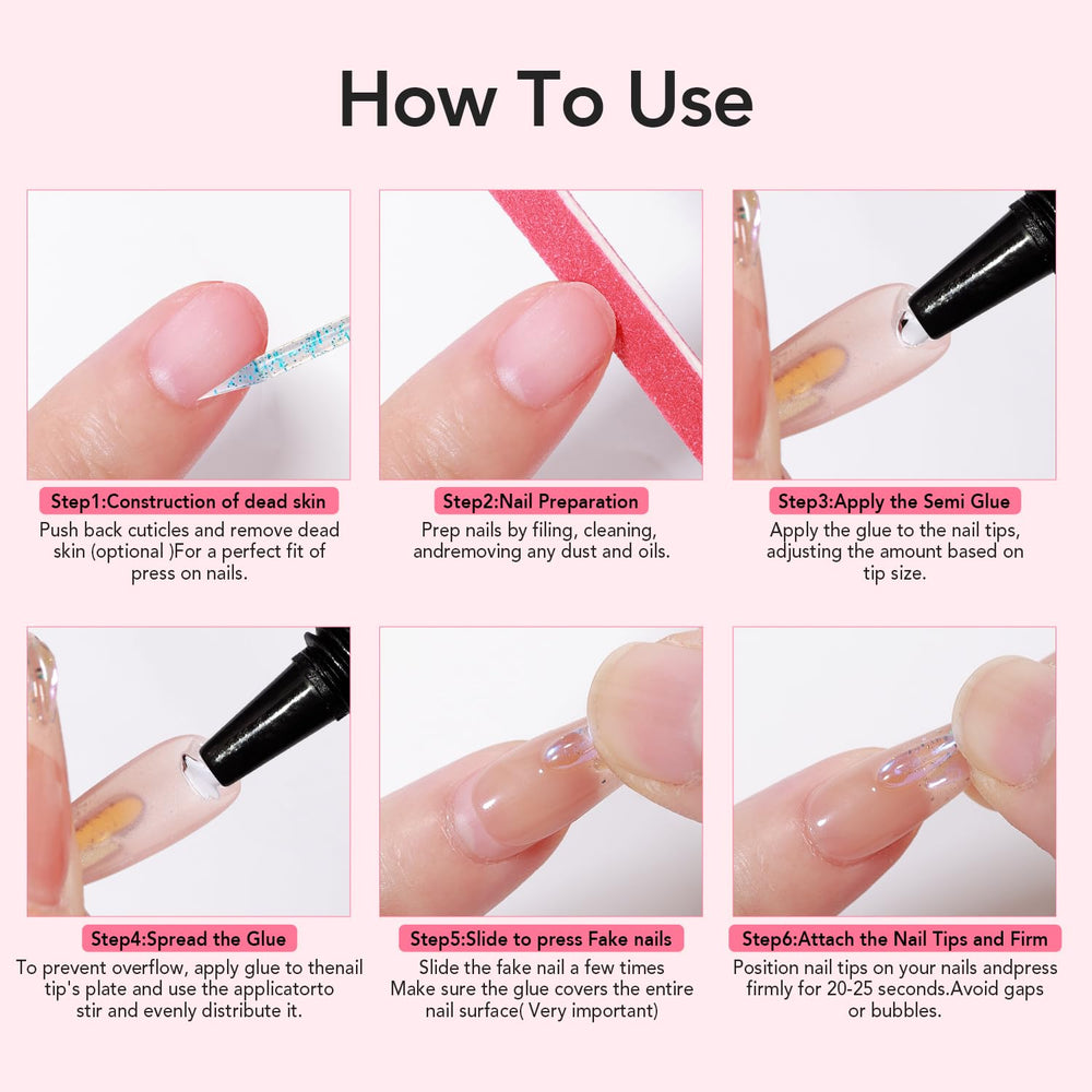 CurvLife hands typing with press-on nails illustrating durable everyday wear