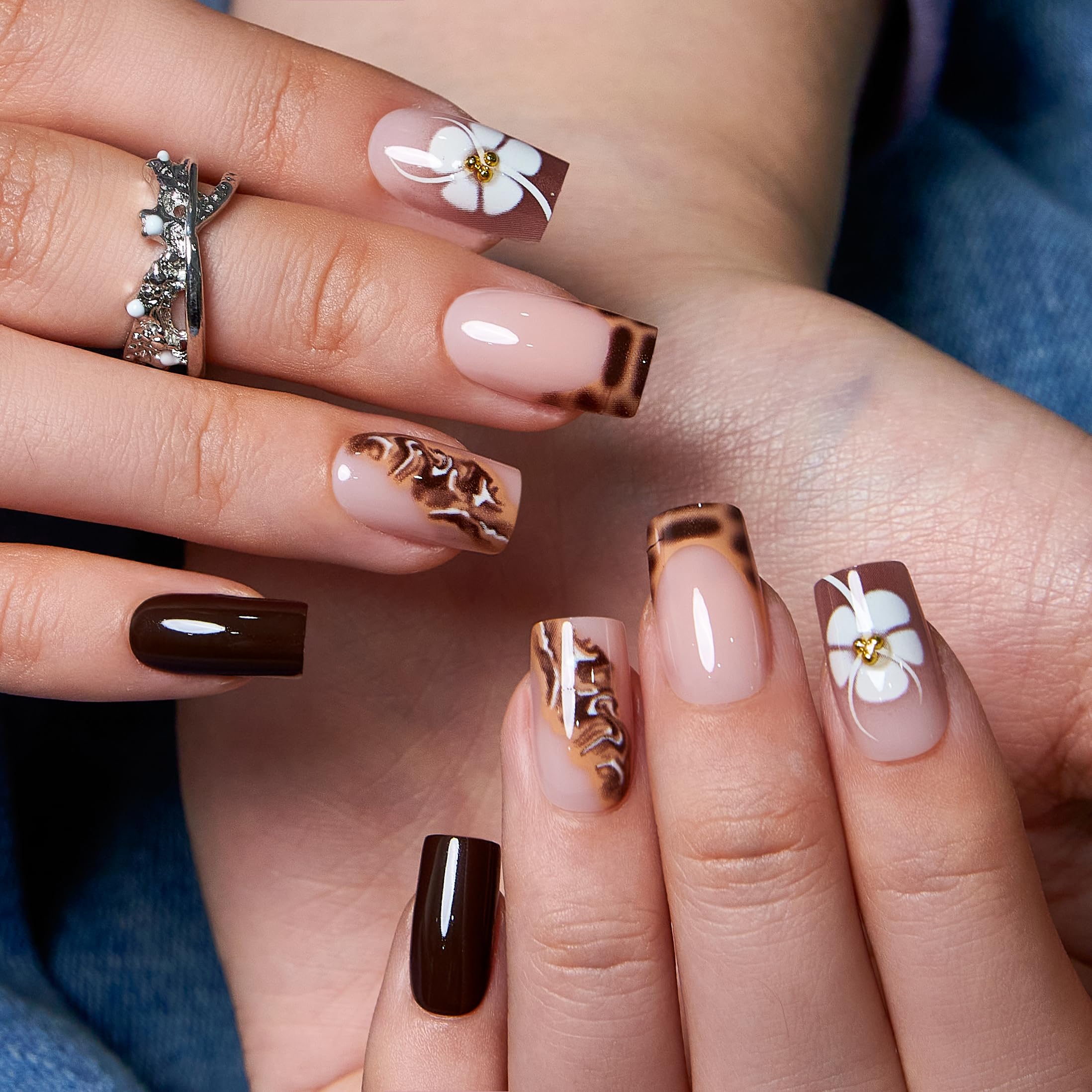 CurvLife nails being applied by hand showing easy at-home application benefit