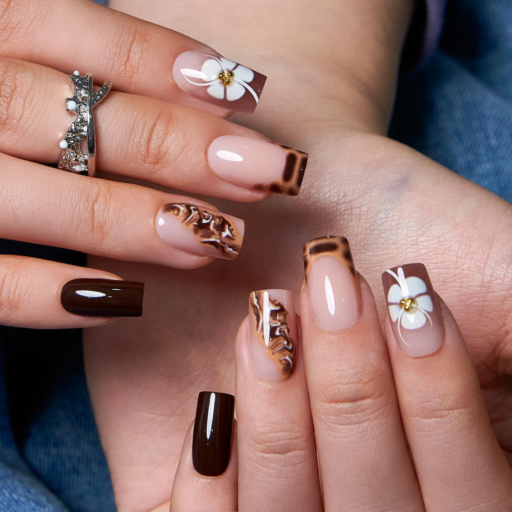 CurvLife nails being applied by hand showing easy at-home application benefit