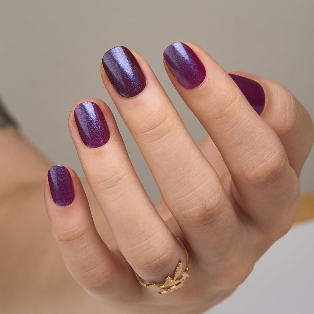 CurvLife nails on hand lifestyle image showing natural look for everyday wear