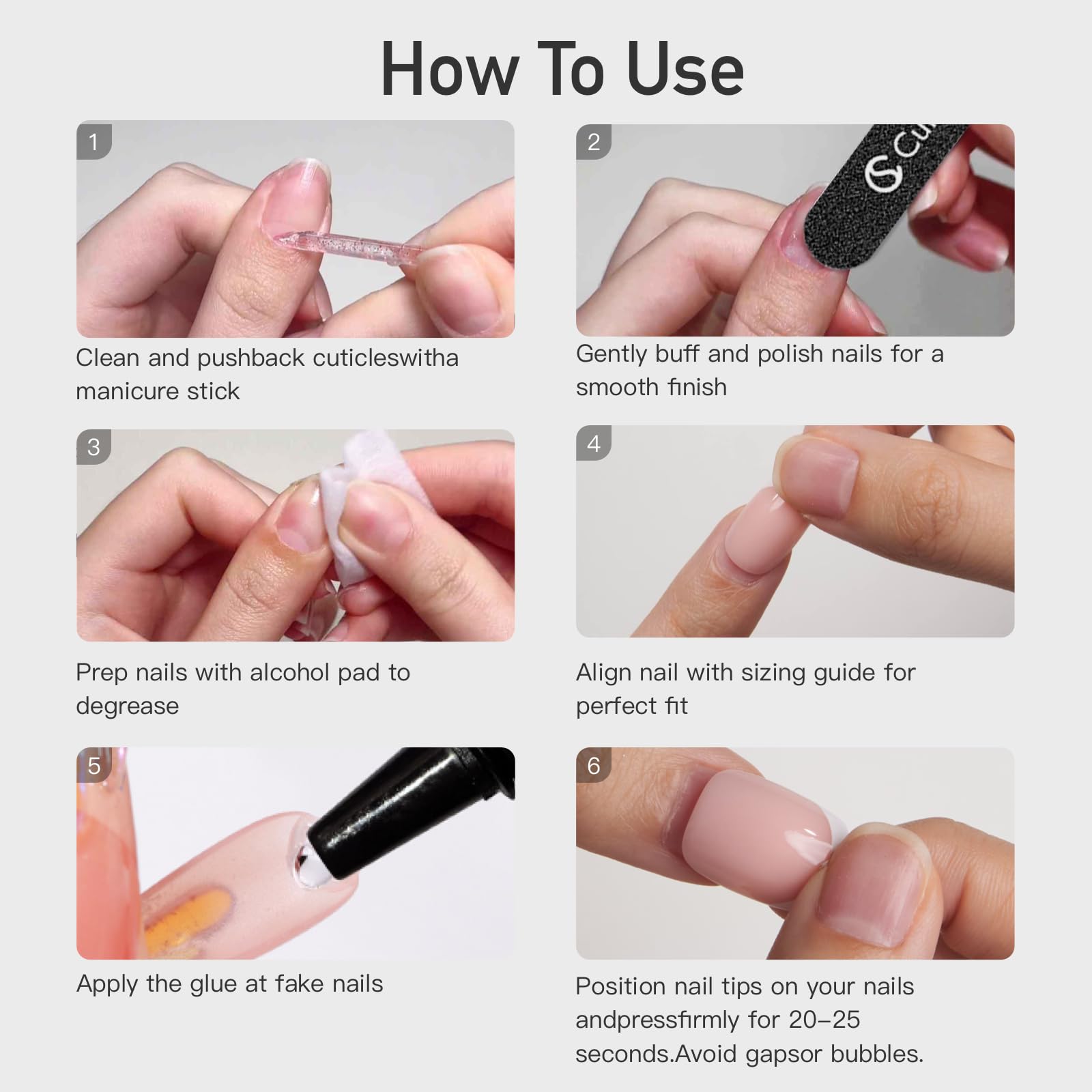 CurvLife press-on nails worn on hands showing polished look for everyday wear