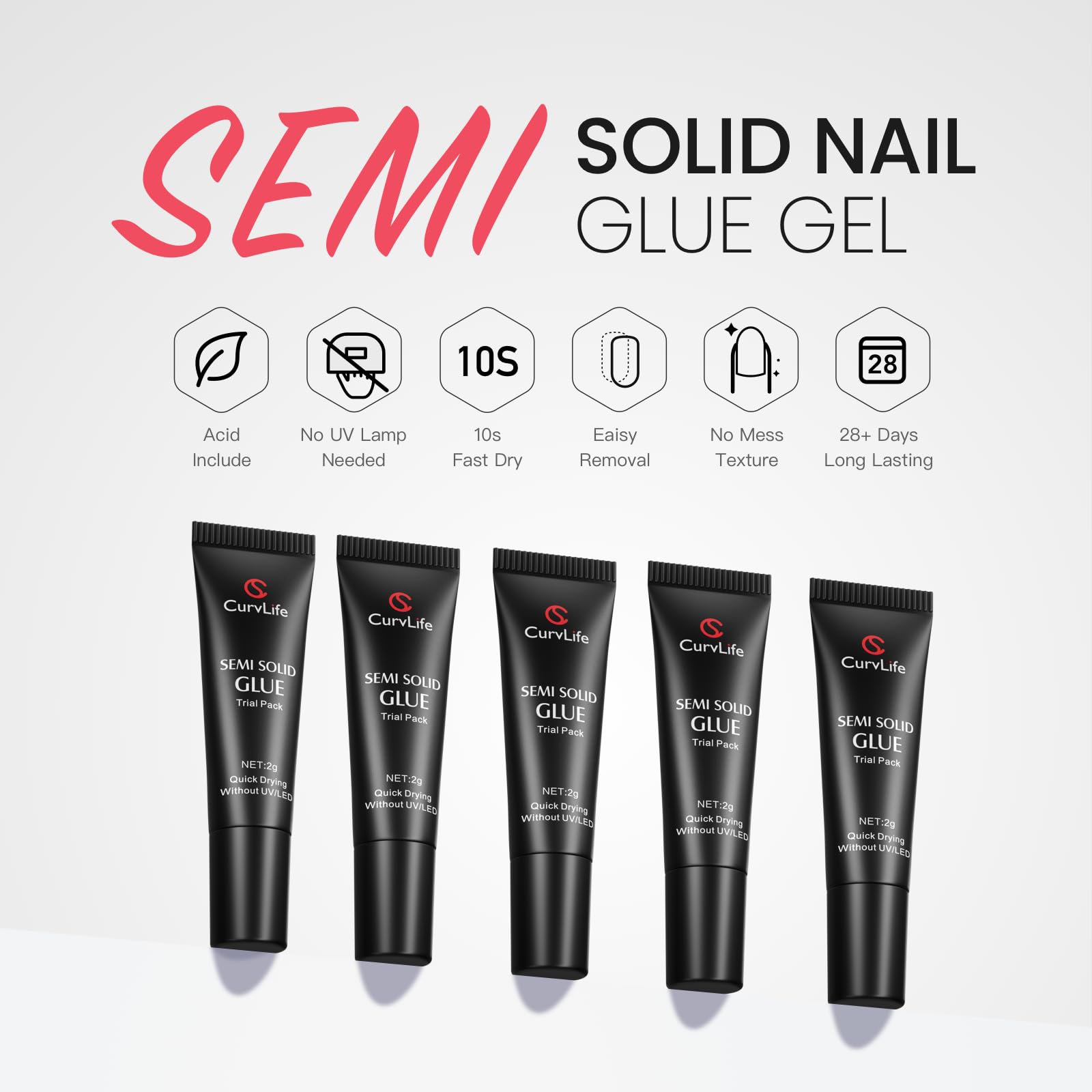 CurvLife precision tip close-up enabling accurate glue placement and mess-free application