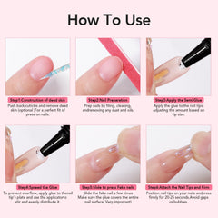CurvLife press-on nails in use for long-lasting polish-free wear