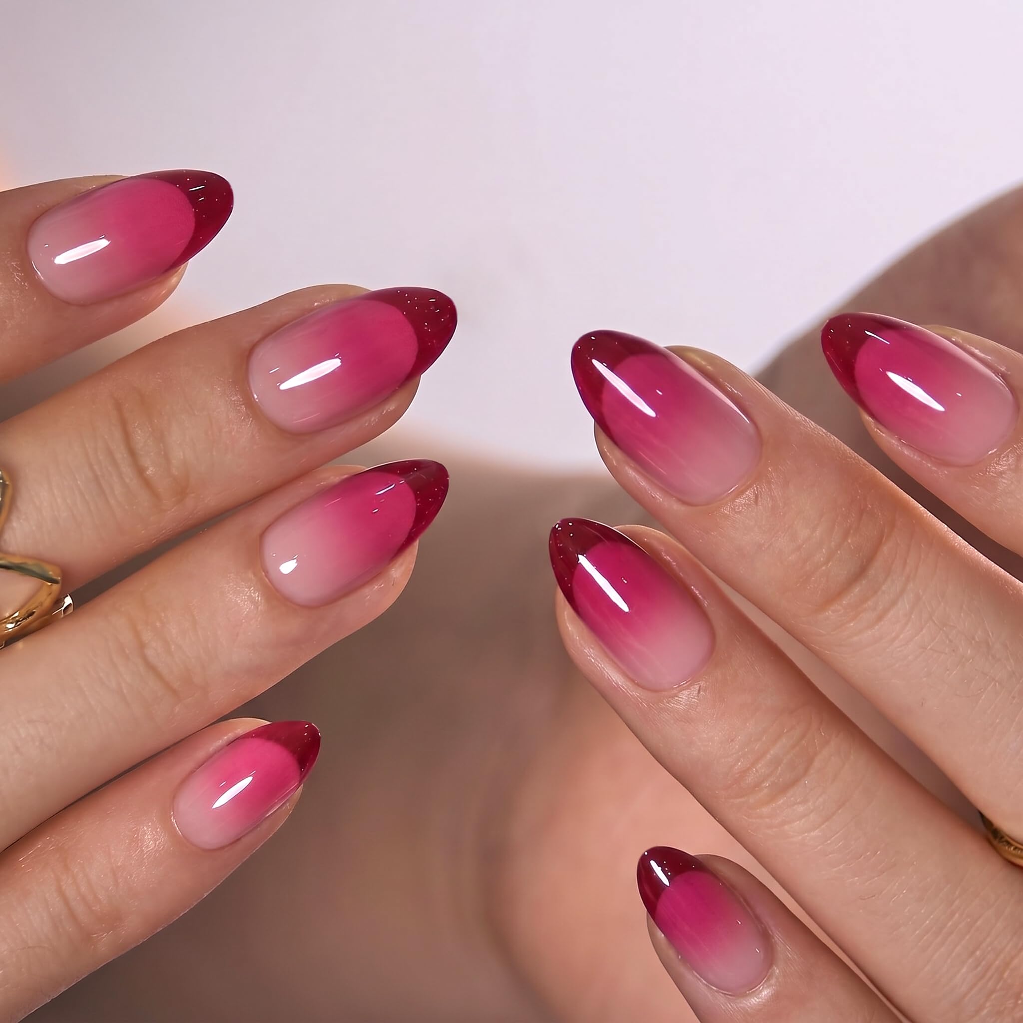 CurvLife press-on nails in hand for scale demonstrating wearable comfort