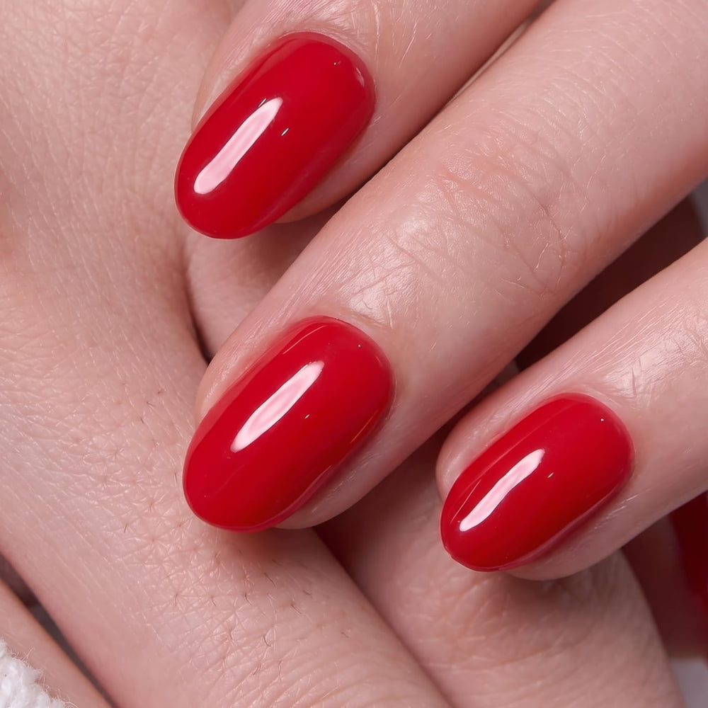 CurvLife front packaging showing Scarlet Icon set and included tools for easy at-home manicures