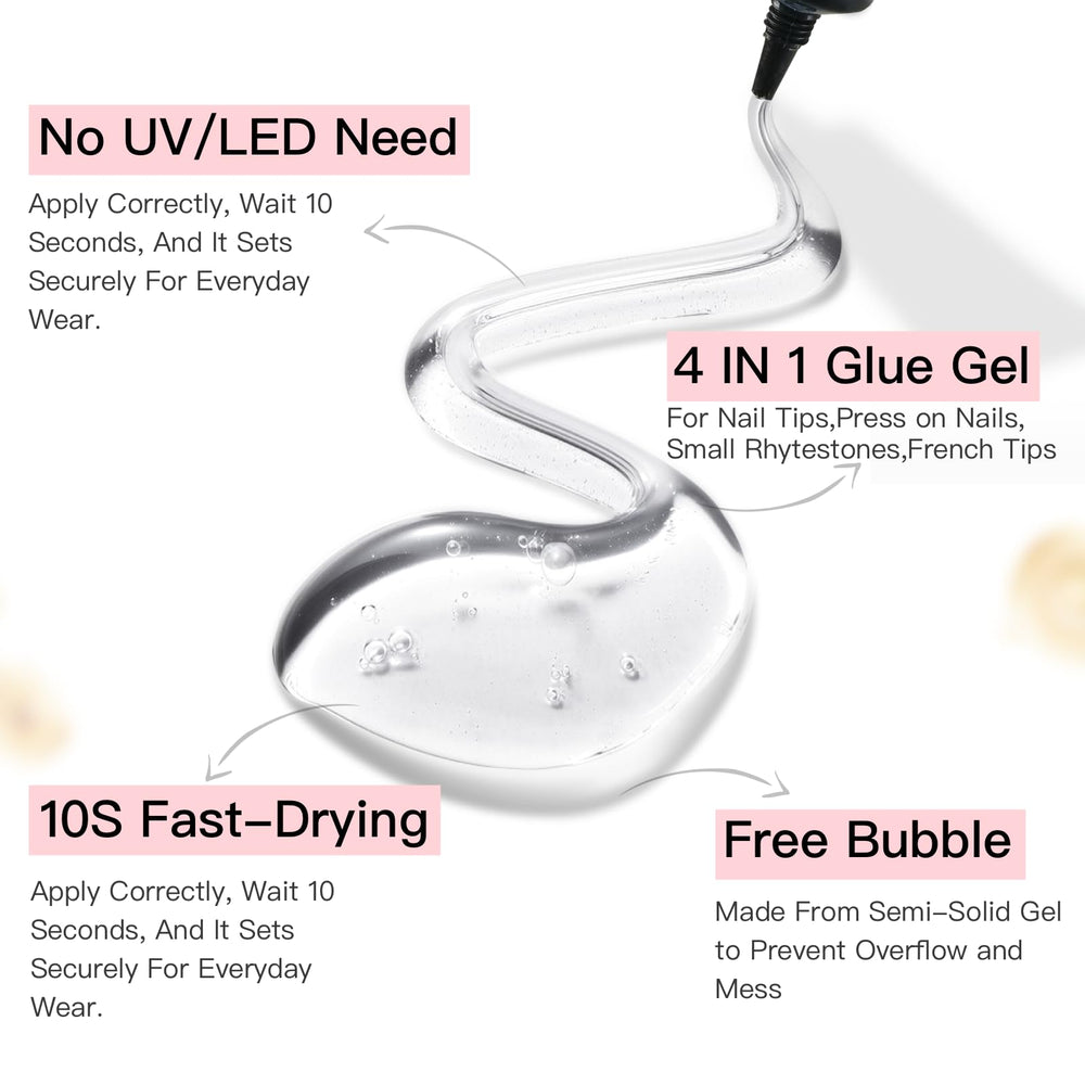 Close-up of CurvLife semi-solid glue texture highlighting precise control