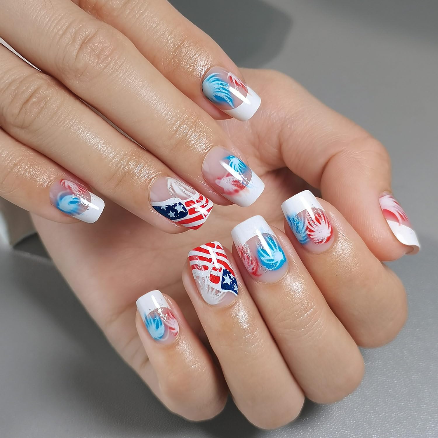Curvlife side profile of short nails illustrating natural look and low snag benefit