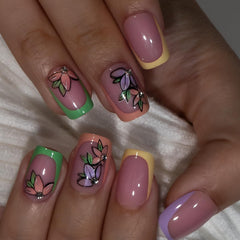 CurvLife side profile of short length nails showing comfortable, natural fit