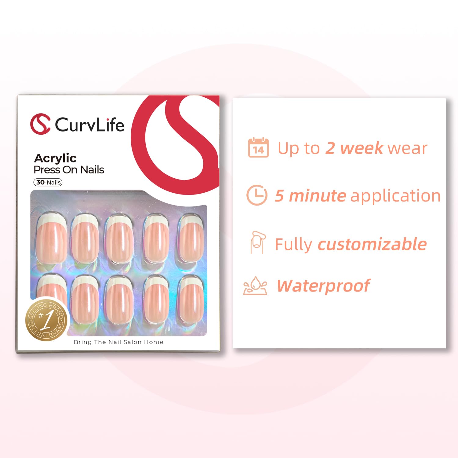 CurvLife size comparison on fingers ensuring correct custom fit