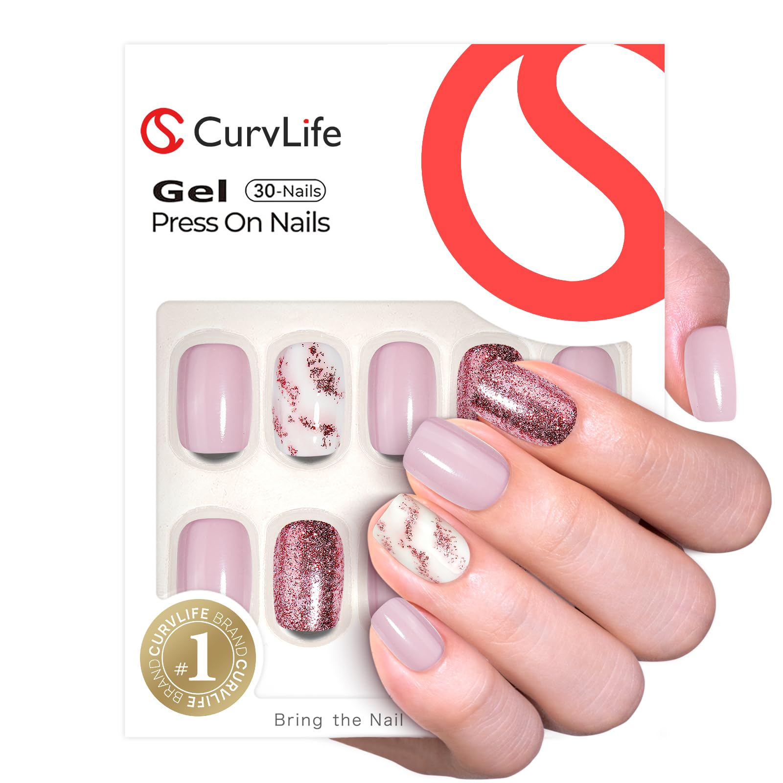 CurvLife 24-piece tray laid out showing all sizes and full coverage