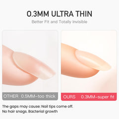 CurvLife TabQueen close-up of 0.3mm tab thickness highlighting low-profile smooth finish