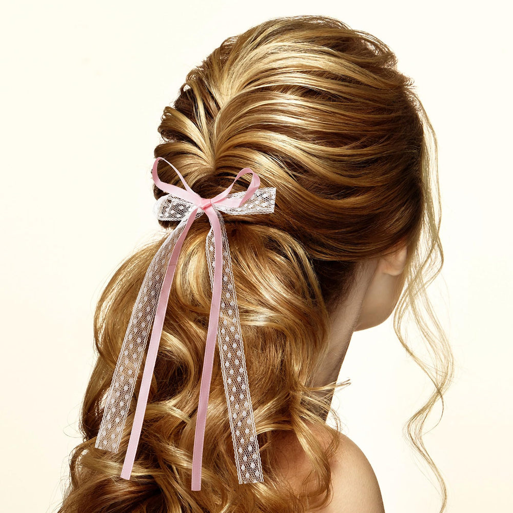 CustomyLife long ribbon tails draping to show graceful movement