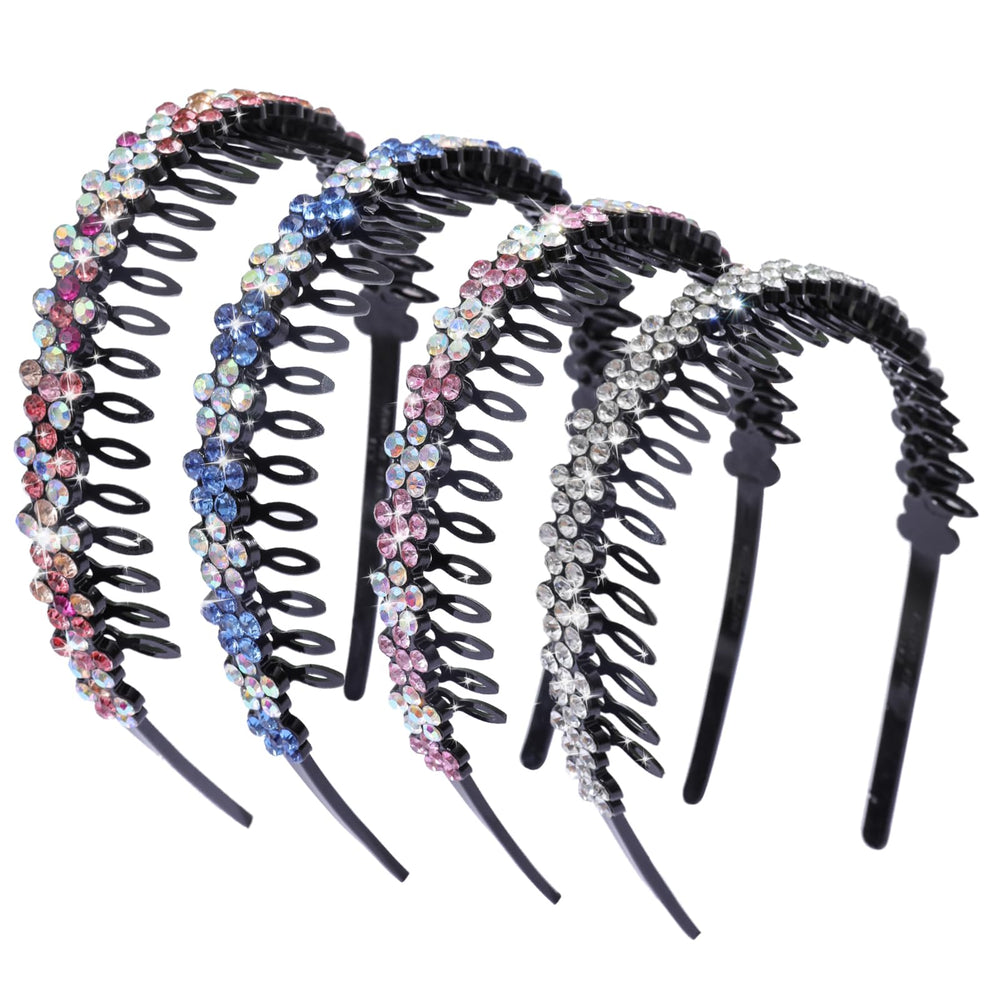 Cutewing headband front view showing four-color pack and sparkle
