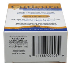 Cuticura bar producing creamy lather for deep cleansing benefit