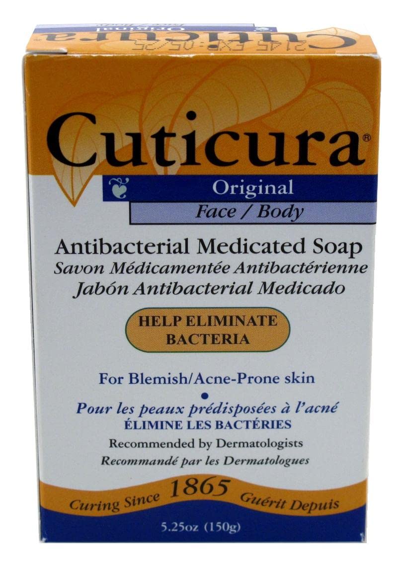 Cuticura ingredients label close-up showing antibacterial trilocarban benefit