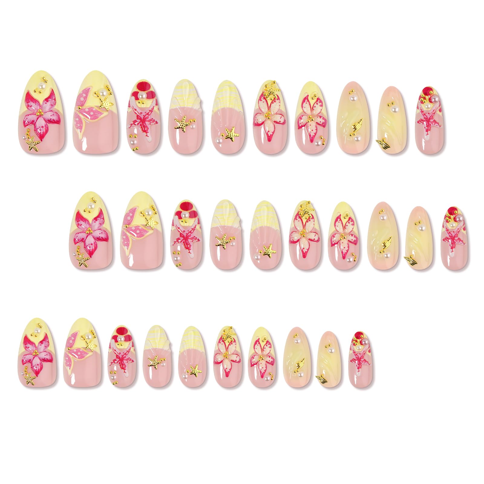 CUZIAM close-up of 3D hot pink tropical floral detail highlighting textured design