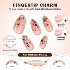 CUZIAM file and cuticle stick included tools for secure fit and clean nail prep