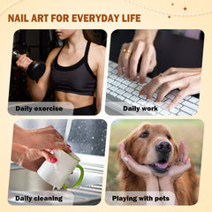 CUZIAM lifestyle photo at beach showcasing bright citrus manicure for vacation-ready style