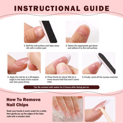 CUZIAM stored reusable nail tips in box preserving decorations for next use