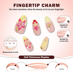 CUZIAM nails worn on hand at the beach for vacation-ready style and color pop
