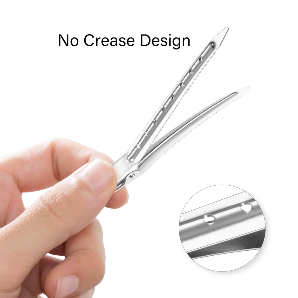 CWJCYTNSN clip securing thick hair section, reliable hold for styling