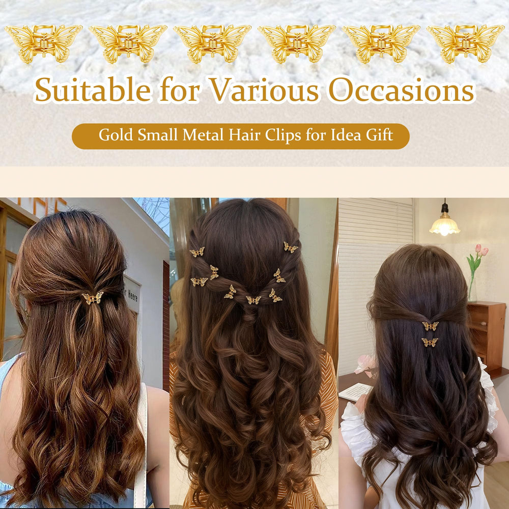 CWJCYTNSN spread of all 16 gold clips arranged to show variety and ready-to-wear convenience