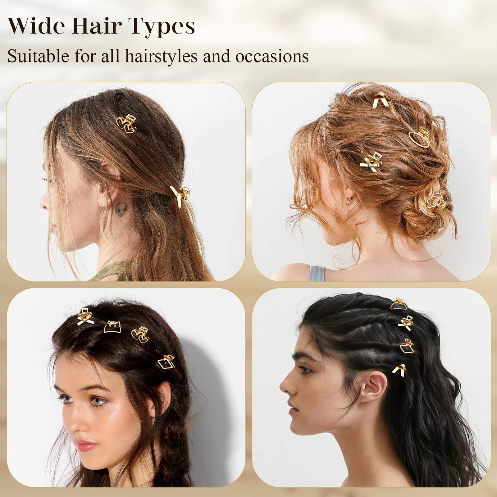 CWJCYTNSN several clips securing thick hair showing strong hold benefit