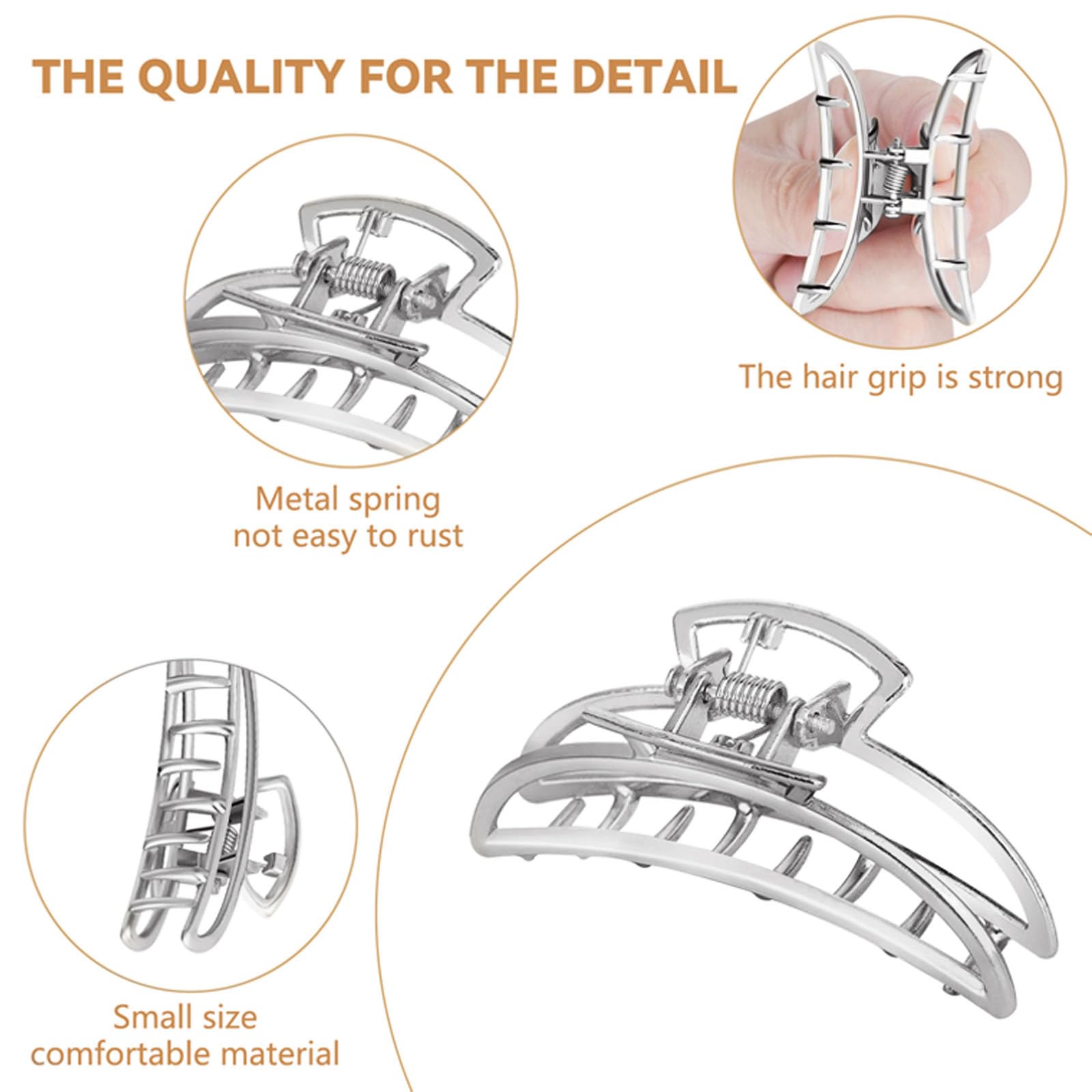 CWJCYTNSN side profile with clip open demonstrating easy one-handed use