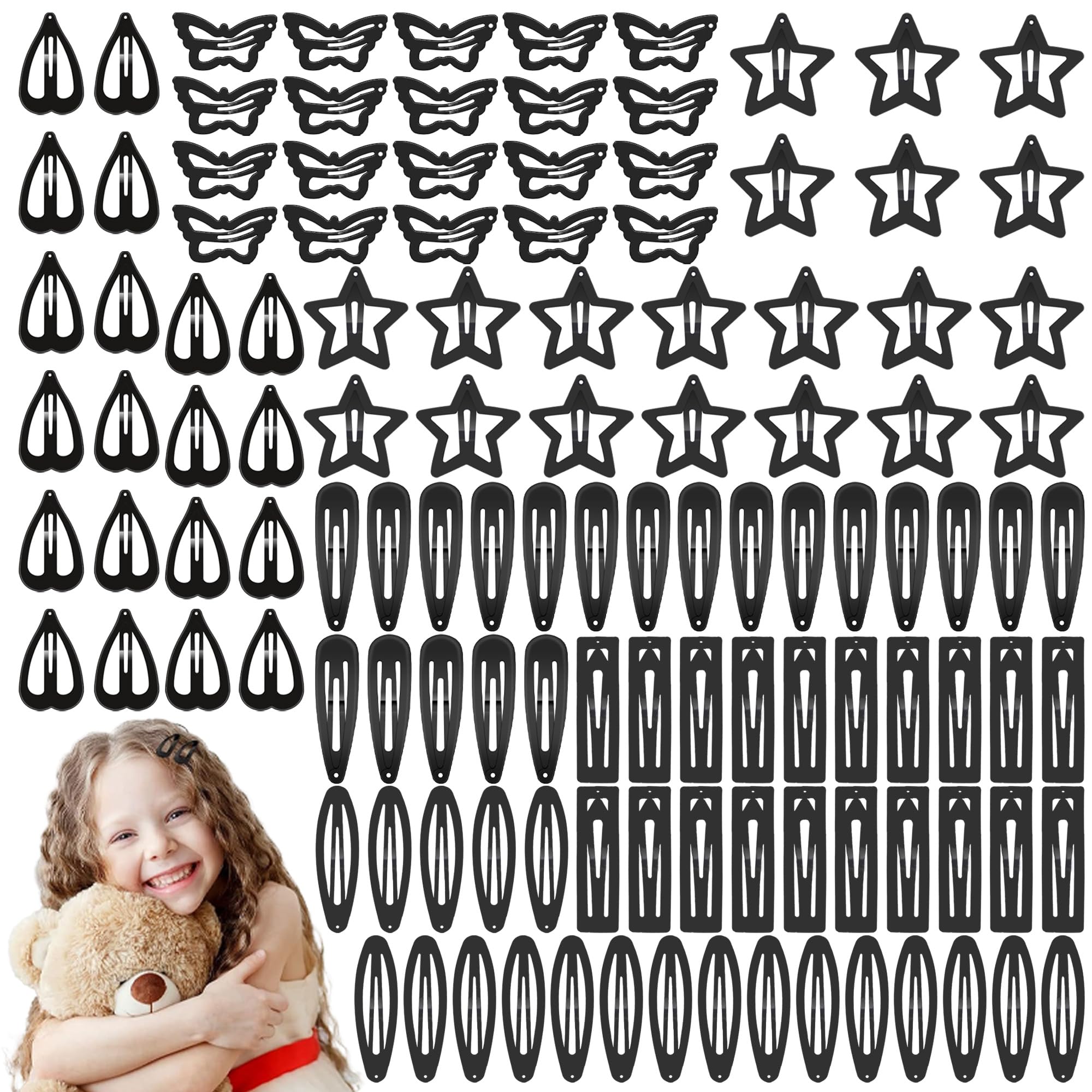 CYBAUG front packaging showing full 120-piece black clip set for convenience