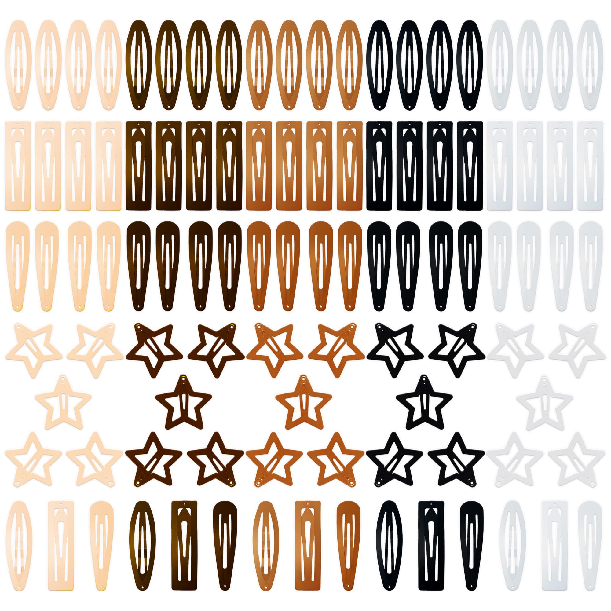 CYBAUG front packaging showing 100 snap hair clips and value assortment