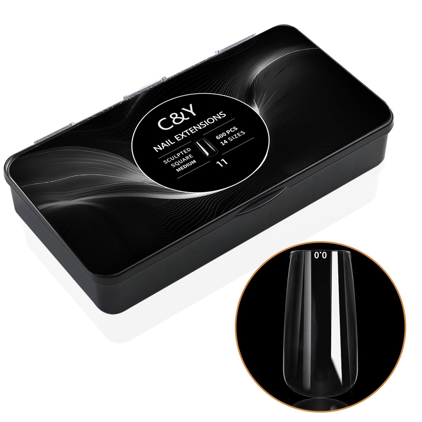Cycullinyt box front showing organized 600-piece kit and clear tips benefit convenience