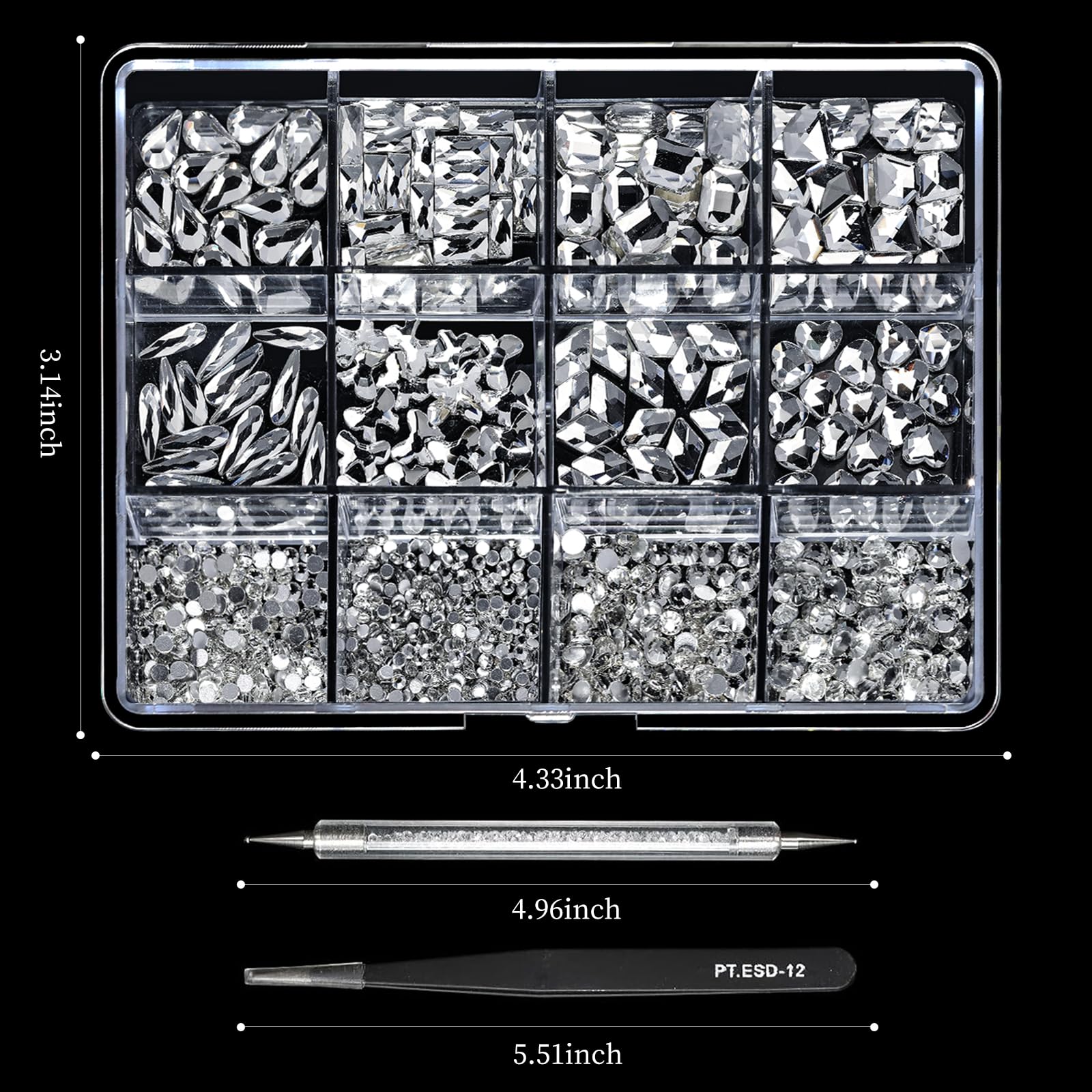 Cycullinyt crystals decorating a phone case showcasing multi-surface application benefits