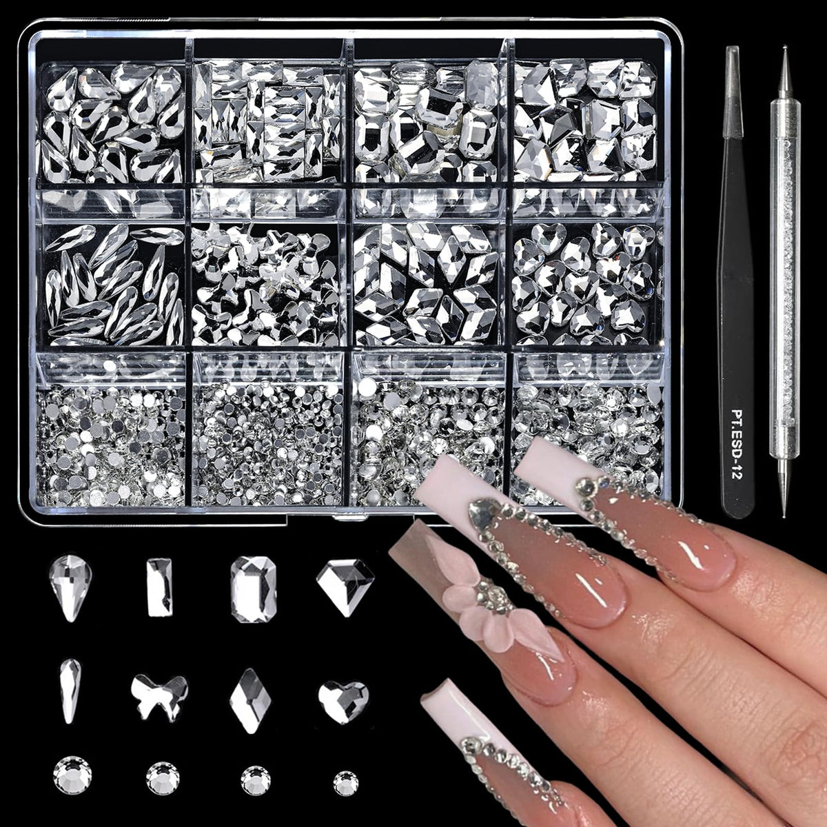 Cycullinyt front packaging showing full 1660-piece kit and included tools benefits clear organization