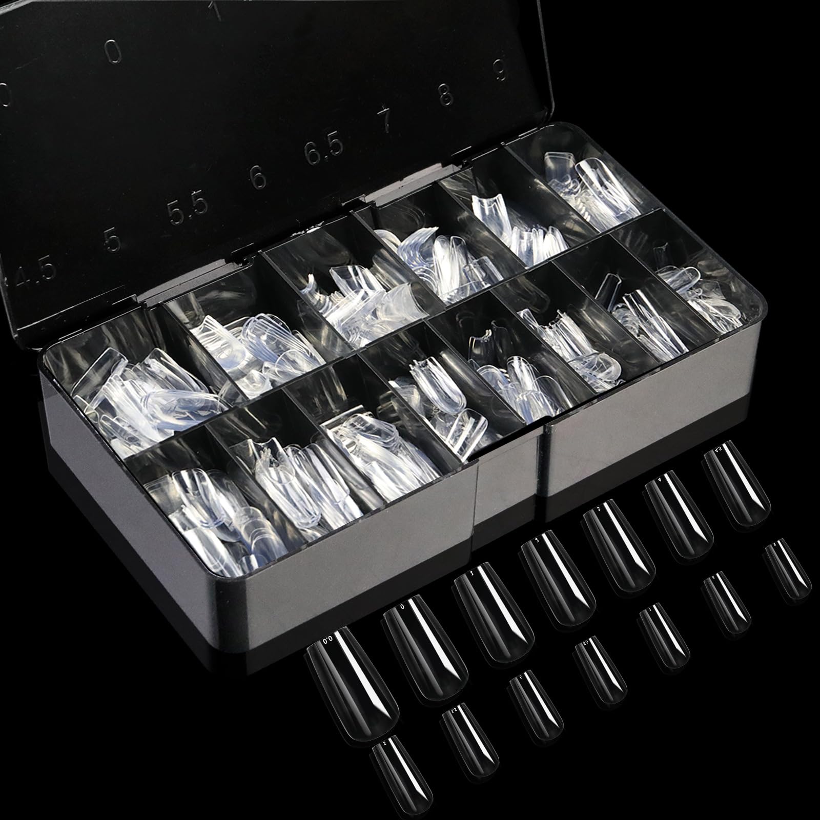 Cycullinyt open storage compartments with labeled sizes showing organized supply benefit
