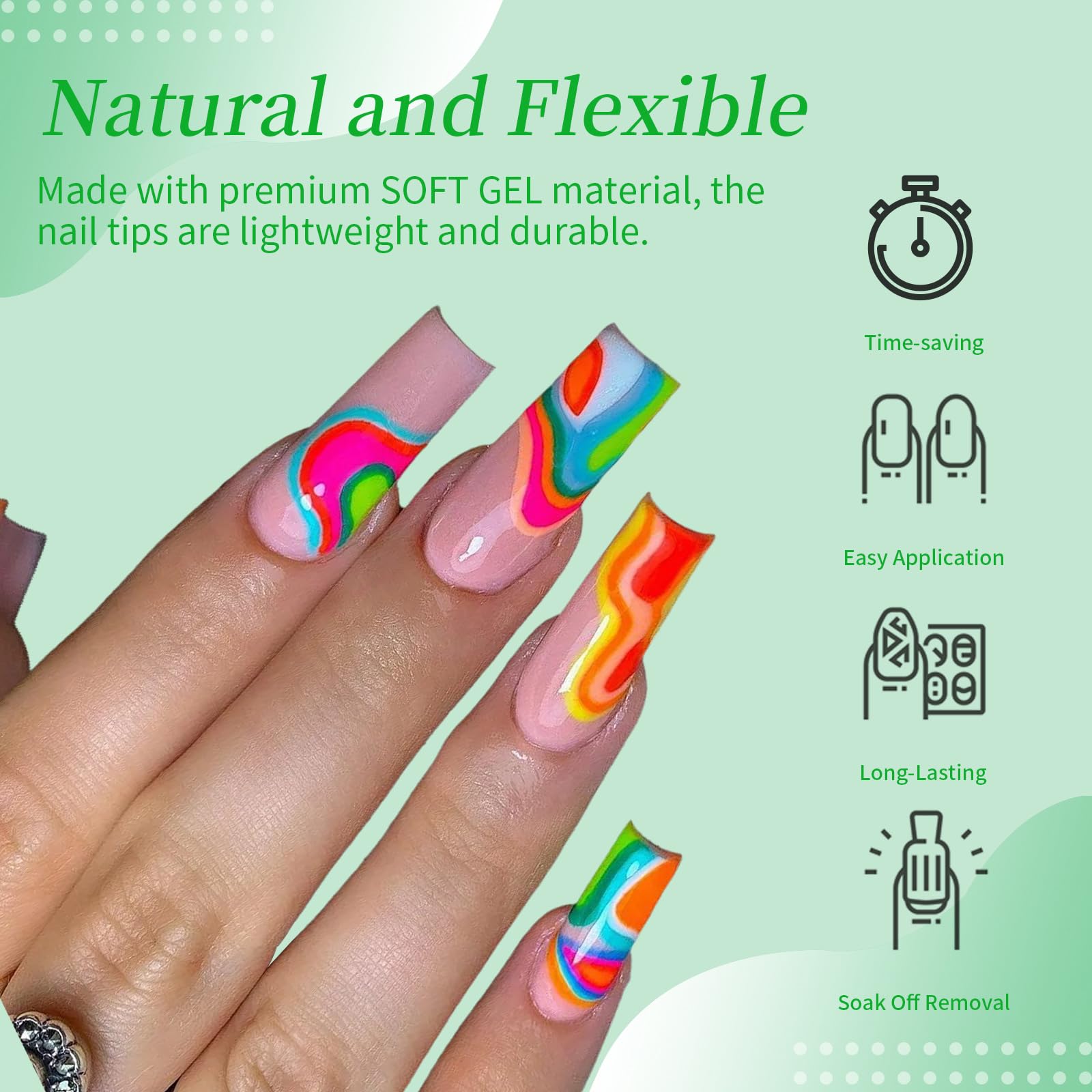 Cycullinyt soft-gel tip flexing to show durability and bend resistance